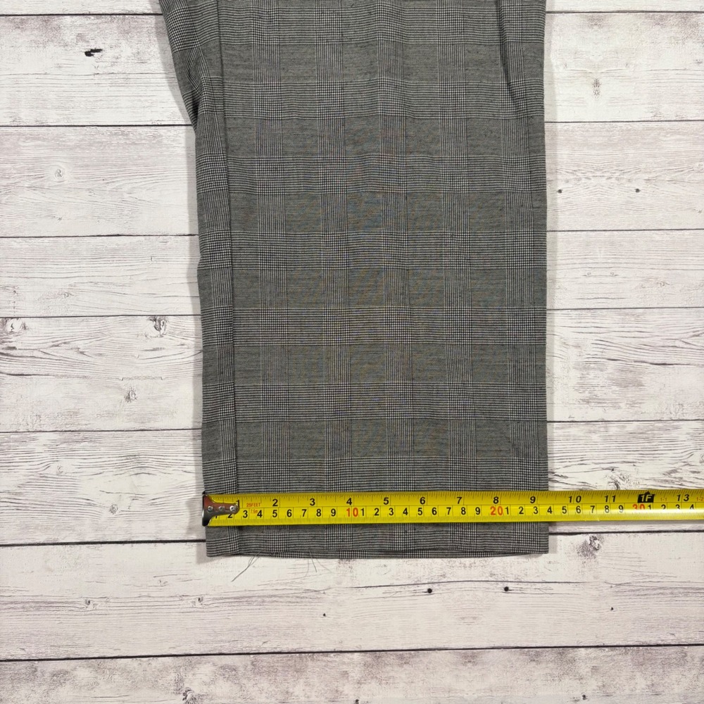 Alfred Dunner Petite Plaid Pants Elastic Waist Wide Leg Casual Comfort Size 12P - Picture 10 of 10